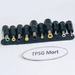 Bộ 10 đầu sạc Laptop thiết bị điện tử nguồn DC / Chuẩn cắm 5.5mm x 2.1mm ra đầu sạc Laptop Adapter DC