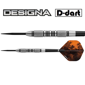 DESIGNA STEEL TIP DARTS - 20G/22G/24G CRUSADER V2 M3 80% TUNGSTEN DART SET ORIGINAL STEEL DART
