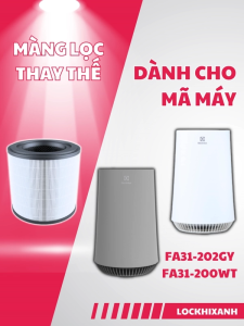 Lõi lọc không khí Electrolux FA31-202GY FA31-200WT. Màng lọc không khí Electrolux hepa & carbon