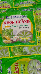Bánh Phồng Sữa Nhơn Hoàng Bánh Tráng Sữa vị sầu riêng lá dứa cốt dừa thơm ngon SaviFood