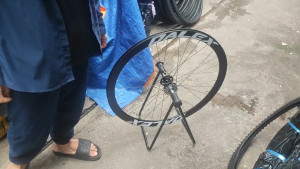 Bộ bánh xe đạp FixedGear cao 4cm-Đùm BẠC ĐẠN tặng kèm líp