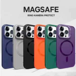 Case iPhone 13 & 14 Magsafe: Ring Stand, Kamera Magnetic & Wireless Charging