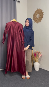 VANINA DRESS INNER + BUSUI FRIENDLY BAHAN SILK ARMANY SIZE MLXL DRESS KONDANGAN PESTA BRIDESMAID LEBARAN TERBARU SERAGAMAN KELUARGA COD