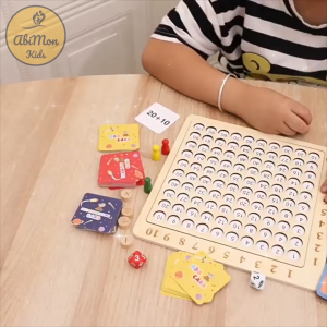 Bảng Học Toán Tổng Hợp Bằng Gỗ Cho Bé || mẫu cao cấp nhất bao gồm 20 cách chơi liên quan đến phép cộng và phép nhân