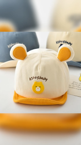 Spring Summer Baby Baseball Cap Cute Bear Ears Baby Boy Girl Hat Outdoor Adjustable Toddlers Sun Hat