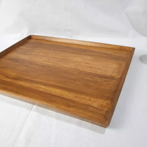 LusioSB Nampan Saji Makanan Kayu Jati Aesthetic