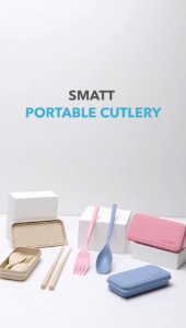 Smatt Portable Cutlery - Travel Set Alat Makan Portable Sendok Garpu
