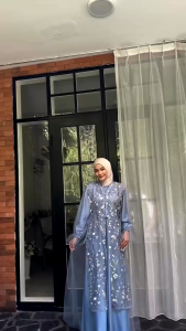 BEST SELLER Natasya Dress Tile Garden Dress Muslim Dress Pesta Terbaru 2024 Gamis Kondangan Wanita