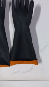GĂNG TAY CAO SU ĐA NĂNG CHỐNG AXIT HÓA CHẤT CHỊU DẦU CHỐNG NƯỚC BẢO HỘ LAO ĐỘNG DÀI 55CM