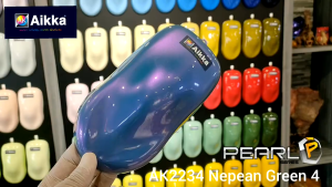 2K Paint AIKKA AK2234 Napean Green 4 Pearl Series Automotive Car Motor Paint Aerosol Spray Cat Kereta DIY 车漆