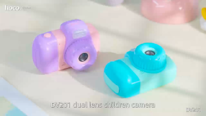 กล้องถ่ายรูป HOCO DV201 กล้องสำหรับเด็ก Dual Lens Kids Camera คุณภาพ 1080P กล้องโพลารอยด์
