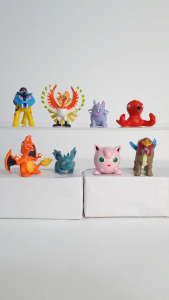 Figure Set Pokemon Pikachu Charmander Bulbasaur Meowth | Mainan Anak Pokemon