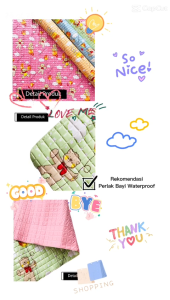 Perlak Karet Bayi Ukuran Jumbo Waterproof: Perlak Karet Murah Anti Air