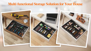 Drawer Organizer for Cutlery: Adjustable Silverware Drawer Organizer & Kitchen Flatware Storage