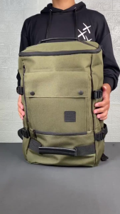 Rubyshop.id - Tas Ransel Pria Outdoor - Backpack Hitam With Slot Laptop