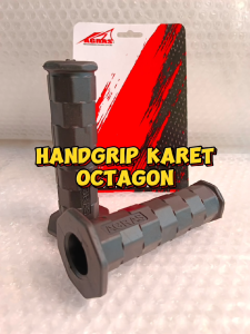 AGRAS HANDGRIP OCTAGON HANDFAT KARET UNIVERSAL MOTOR HITAM