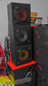 Paket Combo Elsound 8 Inch Merah plus Box Single dan Tutup 8 Inch