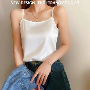 Áo 2 dây nữ lụa satin cao cấp mặc trong vestblazer chất vải mịn mát - NEW DESIGN AO0024