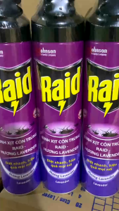 Bình xịt muỗi Raid hương lavender 520ml hiệu quả  nhanh chóng