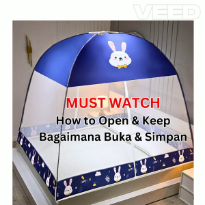 Mosquito Net for Baby and Adult Kelambu Nyamuk Bayi dan Dewasa Quuen and King Size Full Cover Tent