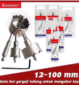 Terbaru Hole Saw TCT KEENNESS 12mm-65mm / HoleSaw Besi / Mata Bor Besi  TCT