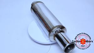 Spoon N1 Stainless Muffler Exhaust High Quality badge car parts Accessories HKS Greddy Under Chassis