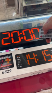 นาฬิกาสนามไก่ชน รุ่น 13นิ้ว นาฬิกาจับเวลา มีรีโมท มีเสียงดัง แบบดิจิตอล รุ่น ไก่ชนเงินล้าน