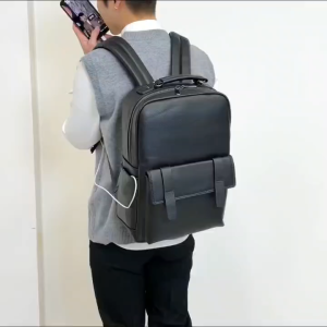 Tas Ransel Pria Kasual Kapasitas Besar - Tas Ransel Hitam Pria Kulit Aslii