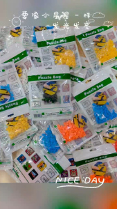 Early Learning DIY Creative Lego Pixel Accessories for School Bag and Pencil Box