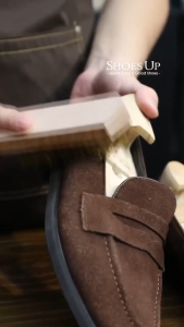 Suede Brass Brush - Bàn chải Da Lộn sợi Đồng chuyên dụng mật độ sợi cao