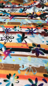 Vải Voan Lụa Gân In Hoa - Chất Mỏng Vừa Mềm Rũ Đàn Hồi 2 Chiều Khổ 1m45 - May Đầm Váy Áo Kiểu Đồ Bộ