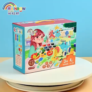 ชุดแป้งโดว์ทำอาหารรูปรถไฟ พร้อมอุปกรณ์ 47 ชิ้น แป้งโดว์ของเล่นเด็ก ของเล่นทำอาหาร ชุดปั้นแป้งโดว์