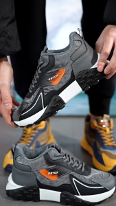 Sepatu Pria Terbaru Kekinian Import K-4 Pria Sneakers Outdoor Lari OOTD Olahraga Jalan-Jalan Jogging