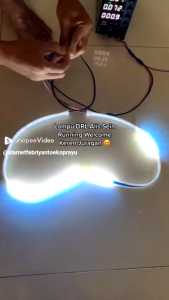 PROMO (2PCS) Lampu DRL Neon Flexible 60cm & LED Alis Fleksibel