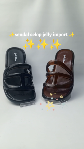 Sandal wanita Selop jelly eva Rubber/Karet import 2405-X1A (36-40) sandal slop wanita korean style