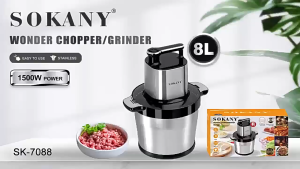 Máy xay thịt Sokany SK-7088 cối inox 304 8 lít 6 lưỡi dao công suất 1500W - Bảo hành 12 tháng