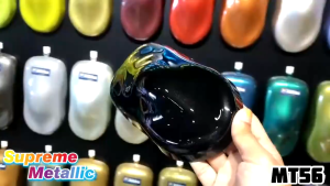 2K Paint AIKKA MT56 Cosmo Black SUPREME METALLIC Color Car Motor Paint DIY Aerosol Spray Bottle Cat Bancuh Kereta 车漆