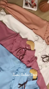 Haruka Blouse Atasan Kemeja Korea Style ( Size S M L XL XXL XXXL 5L Jumbo )