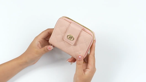 1666 ( READY STOCK ) WALLET SHORT ZIP PURSE LUXURY KOREA COIN FOLD PU SLING BAG EU FASHION HOUSE
