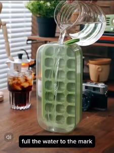 Pasar Murah Isla Ice Cube Alat Cetakan Es Batu Food Grade Ditekan Kotak Penyimpanan Es Batu Artefak Es Beku