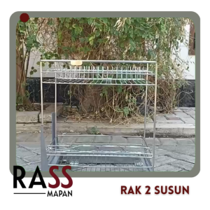 Rak Piring 2 Susun Lemari Tarik Dapur Dalam VITCO-WELL-TWIN