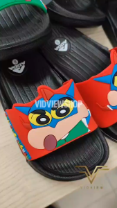 VIDVIEW !!ลดสนั่น!! รองเท้าแตะเด็ก Adda 32B9H ลายชินจัง ลิขสิทธิ์แท้ แบบสวม เบอร์ 25-35 สำหรับเด็กชาย และหญิง