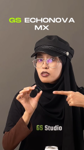 GS EchoNova Mx Magnetic Button Wireless Lavalier Microphone Noise Cancellation