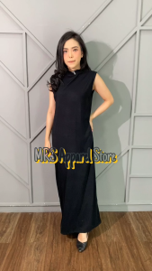 Manset Gamis Inner Lekbong Kutung Tanpa Lengan Polos