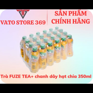 Trà chanh dây và hạt chia FUZETEA+ chai 350ml