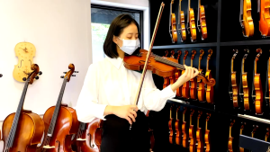 ไวโอลิน Violin Wood ไวโอลีน ไวโอลินไม้ คุณภาพสูง พรีเมี่ยม อุปกรณ์ครบชุด พร้อมกระเป๋าใส่ไวโอลิน ขนาด 3/4 4/4 [สีน้ำตาลดำ]