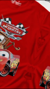 Baju Kaos Atasan Anak Laki - Laki Motif Cars Mater