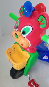 AB TOY รถเด็กสามล้อพลาสติกหน้าผึ้งสีส้ม เบอร์ 25 มีดนตรี  มีแตรลมและขาถีบ ประกอบพร้อมจัดส่ง