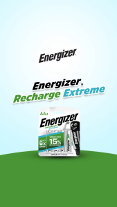Energizer Recharge Extreme AAA 800mAh Rechargeable Battery (1 Card 4 pcs)