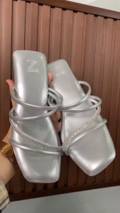 ZEMORA Alessia Sandal Heels Tali Wanita Hak 2 CM